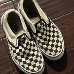 Vans Black and White Checkerboard Slip-on